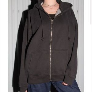 Brandy Melville Christy Zip-Up Hoodie